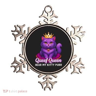 Funny Queef Queen Cat Hear My Kitty Purr Ornament