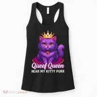 Funny Queef Queen Cat Hear My Kitty Purr Women's Tank Top thumb 0