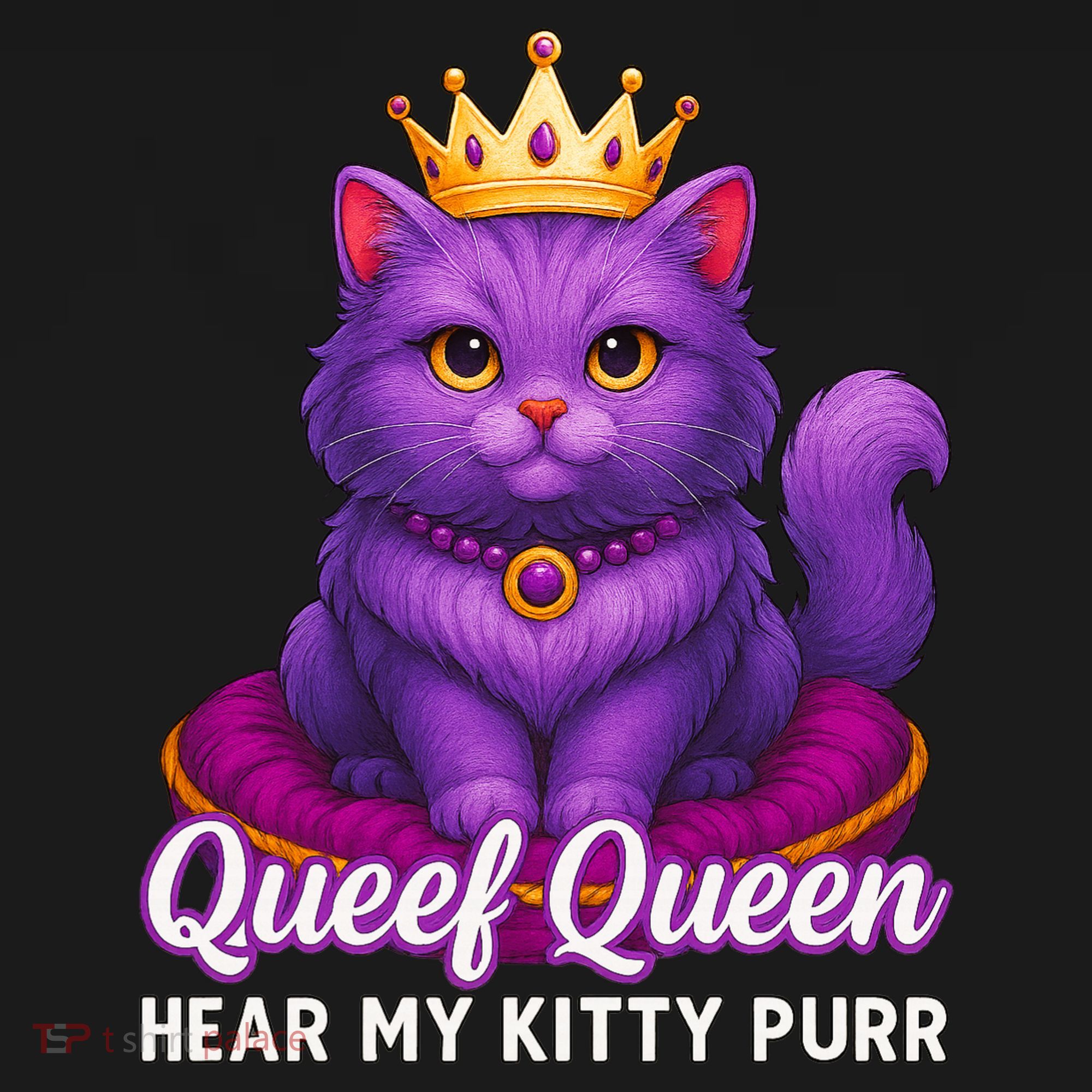 Funny Queef Queen Cat Hear My Kitty Purr Women's Tank Top
