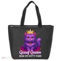 Funny Queef Queen Cat Hear My Kitty Purr Tote Bag thumb 0