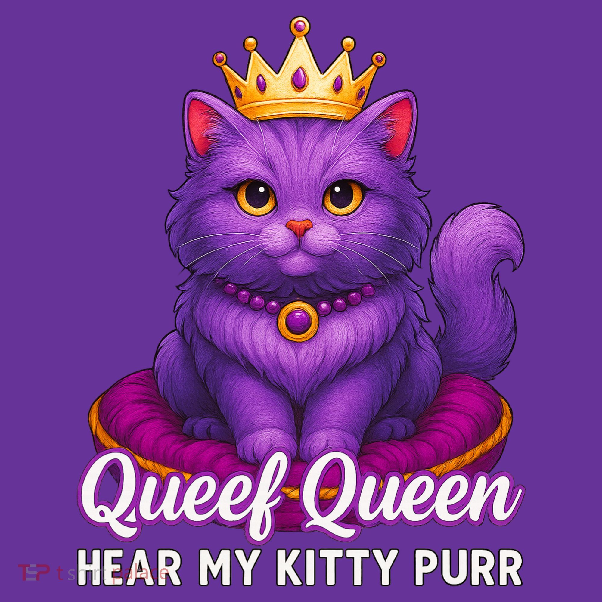 Funny Queef Queen Cat Hear My Kitty Purr Sweatshirt