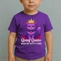 Funny Queef Queen Cat Hear My Kitty Purr Toddler T-Shirt thumb 2