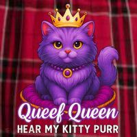 Funny Queef Queen Cat Hear My Kitty Purr Women's Flannel Plaid Pajama Pants thumb 2