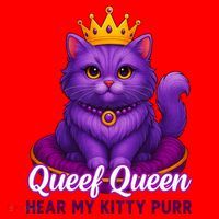 Funny Queef Queen Cat Hear My Kitty Purr Santa Hat thumb 1