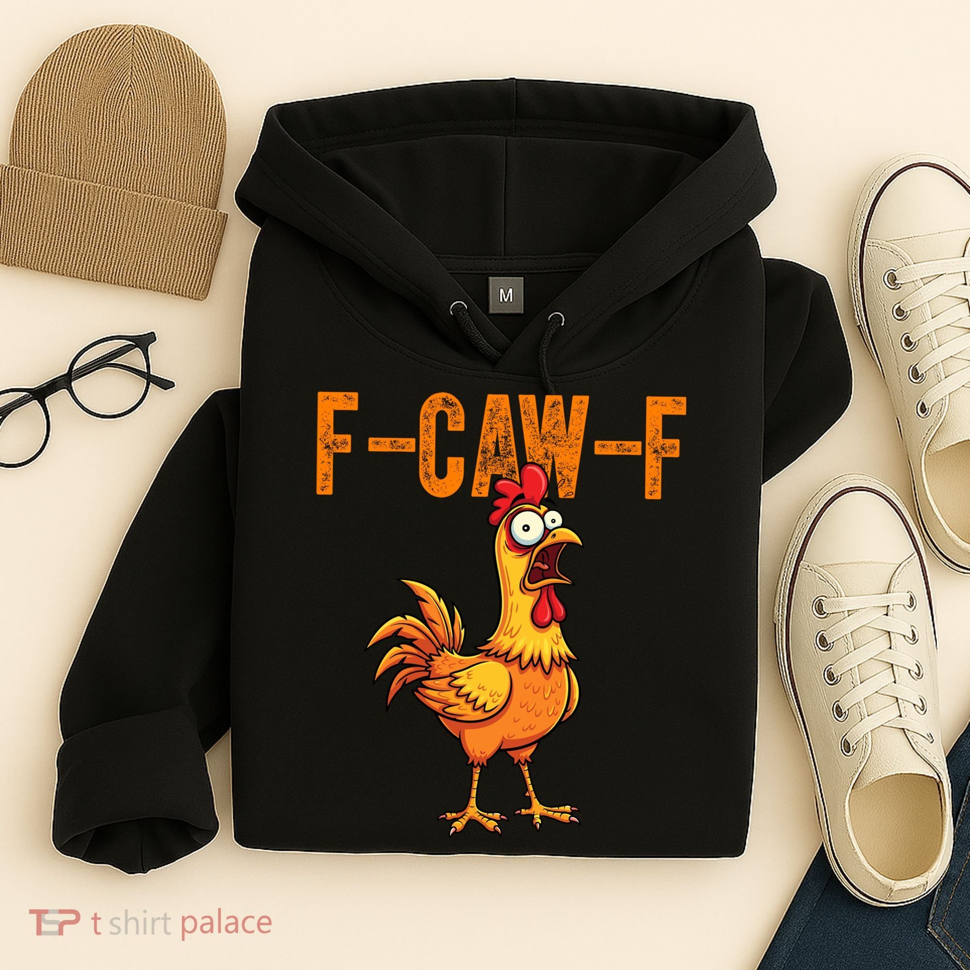F-Caw-F Quote Rooster Meme Hoodie