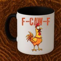 F-Caw-F Quote Rooster Meme Coffee Mug thumb 2
