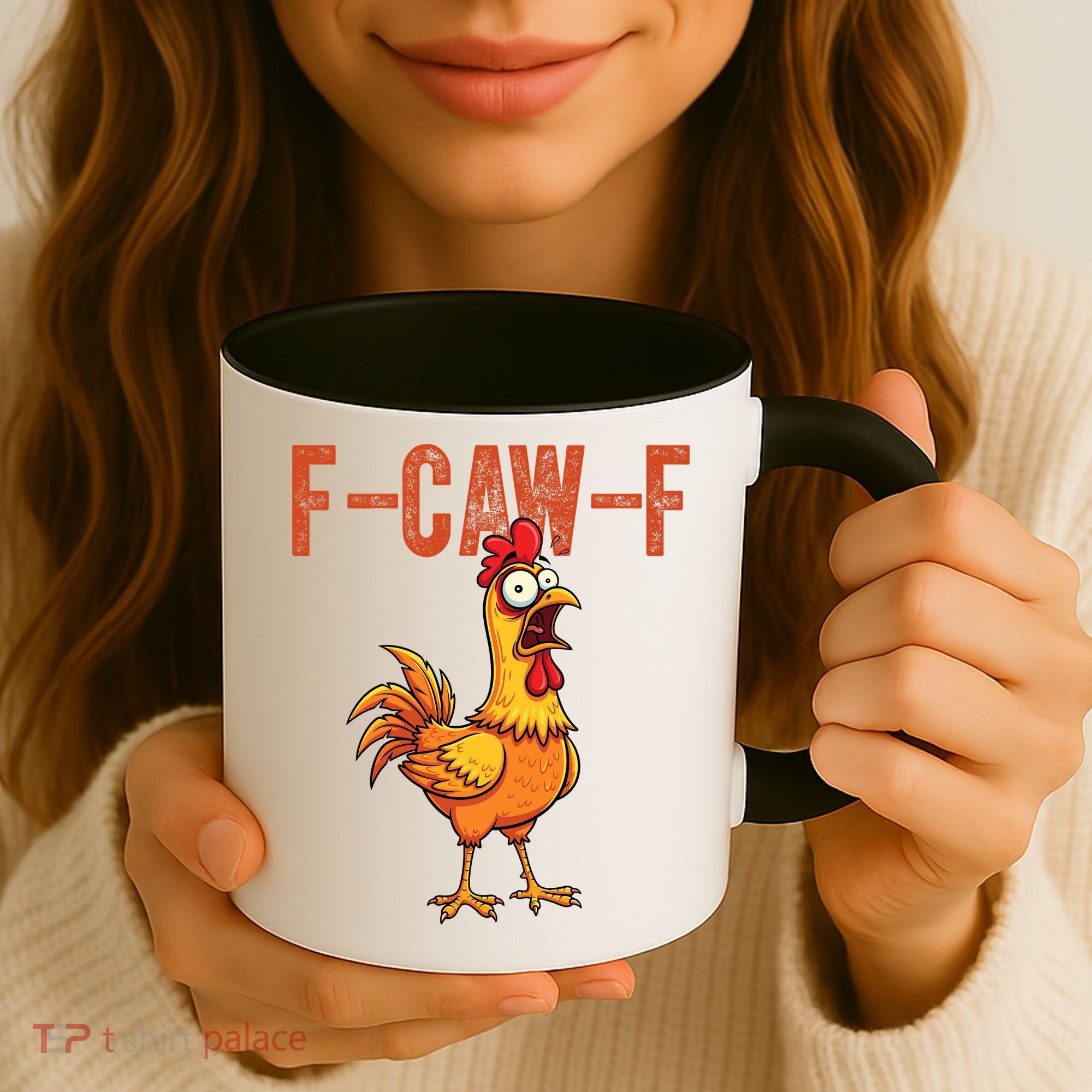 F-Caw-F Quote Rooster Meme Coffee Mug