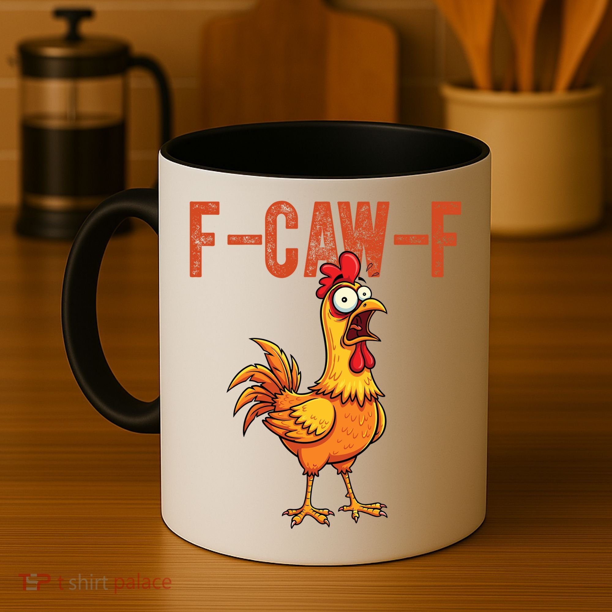 F-Caw-F Quote Rooster Meme Coffee Mug