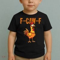 F-Caw-F Quote Rooster Meme Toddler T-Shirt thumb 2