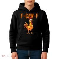 F-Caw-F Quote Rooster Meme Kids Hoodie thumb 4