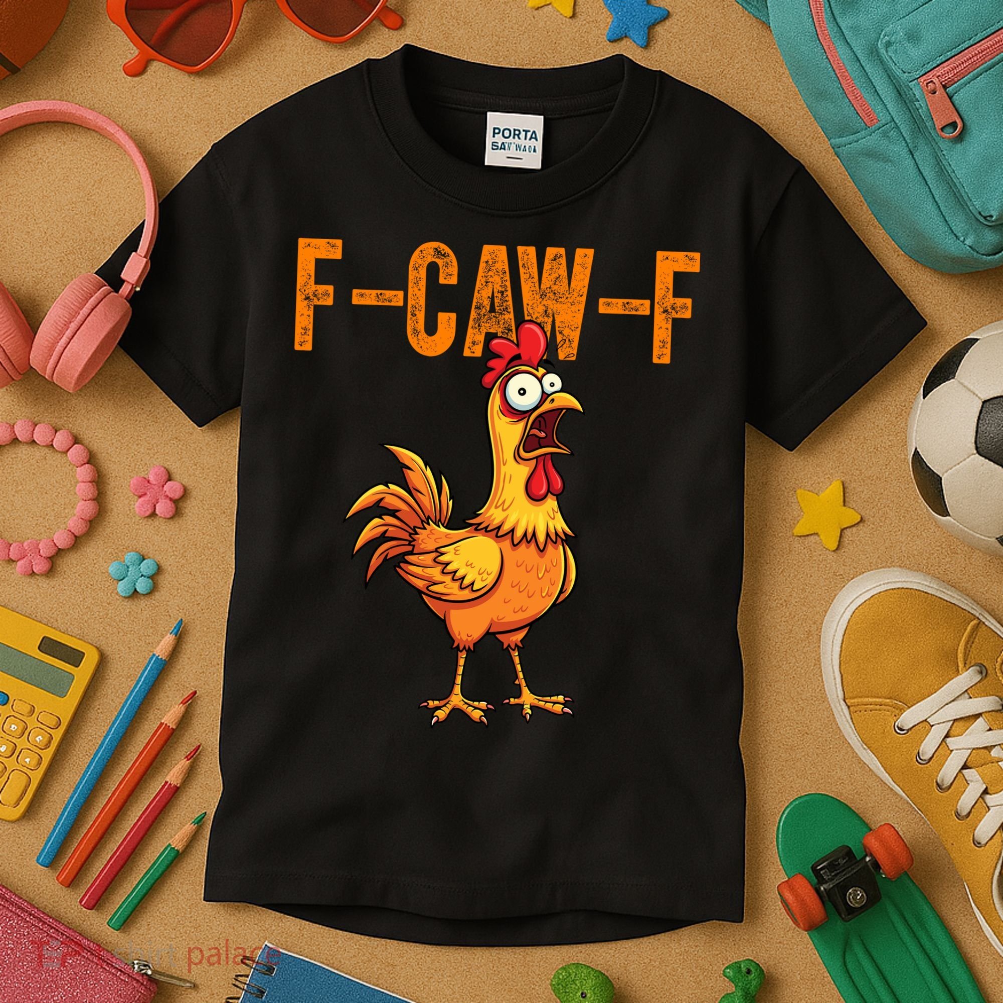 F-Caw-F Quote Rooster Meme Kids T-Shirt