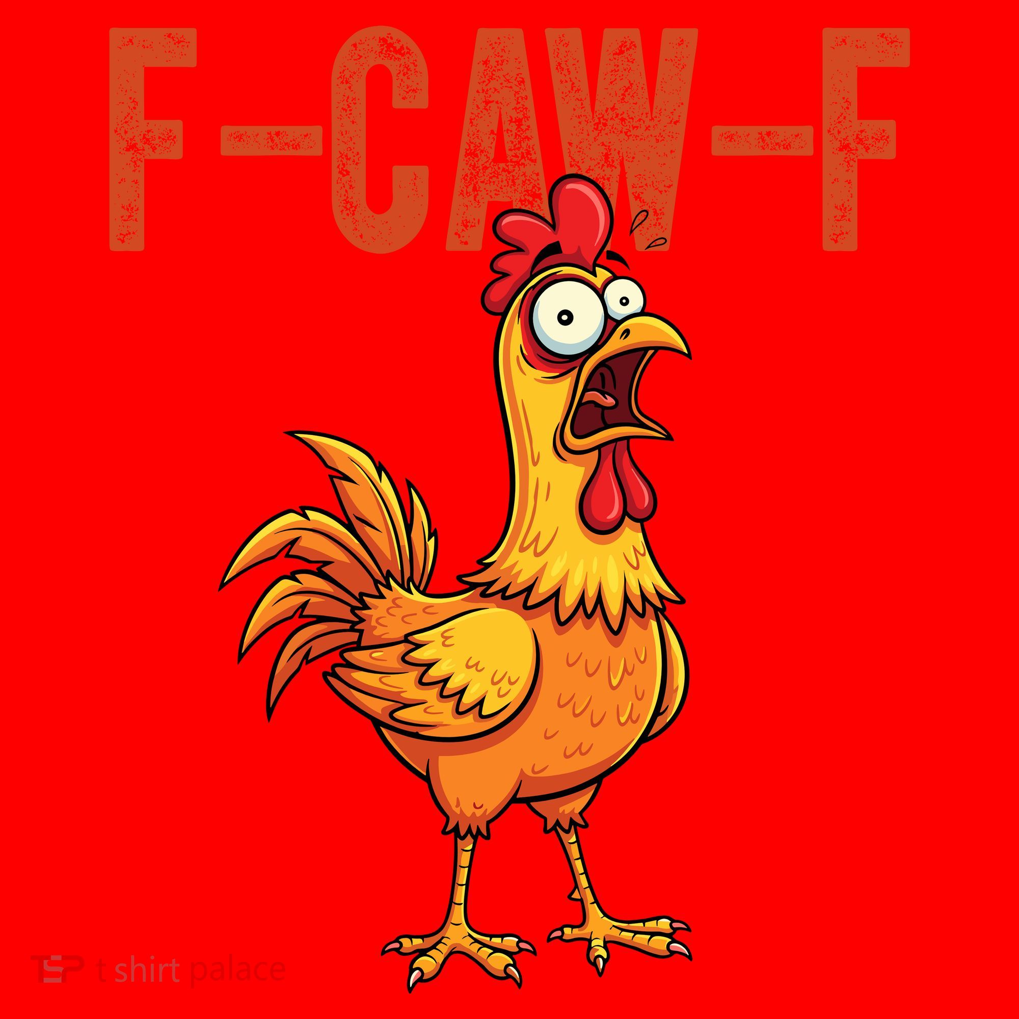 F-Caw-F Quote Rooster Meme Santa Hat
