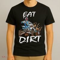 Funny Quad Rider Eat Dirt ATV Biker Quad Saying T-Shirt thumb 3