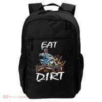 Funny Quad Rider Eat Dirt ATV Biker Quad Saying Backpack thumb 0