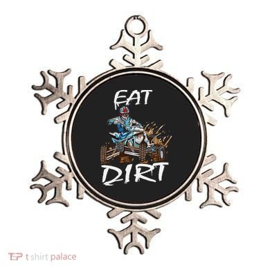 Funny Quad Rider Eat Dirt ATV Biker Quad Saying Ornament