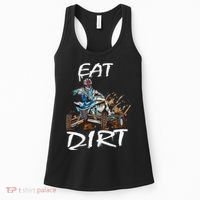 Funny Quad Rider Eat Dirt ATV Biker Quad Saying Women's Tank Top thumb 0