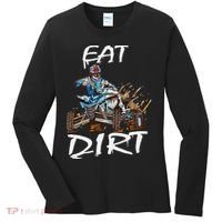Funny Quad Rider Eat Dirt ATV Biker Quad Saying Women's Long Sleeve Shirt thumb 0