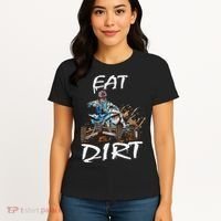 Funny Quad Rider Eat Dirt ATV Biker Quad Saying Women's T-Shirt thumb 4