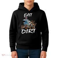 Funny Quad Rider Eat Dirt ATV Biker Quad Saying Kids Hoodie thumb 4