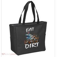 Funny Quad Rider Eat Dirt ATV Biker Quad Saying Tote Bag thumb 2