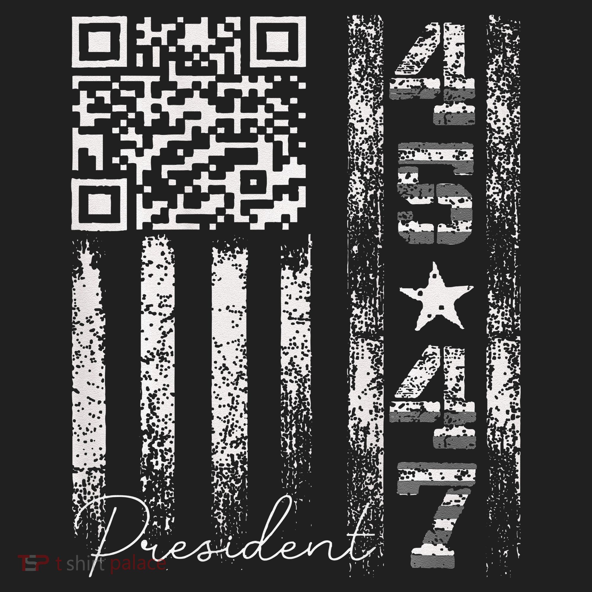 Funny Qr Scan Me President 4547 Trump Dancing Code Women's Sweatshirt