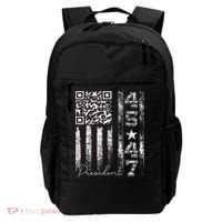 Funny Qr Scan Me President 4547 Trump Dancing Code Backpack thumb 0