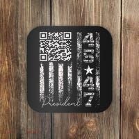 Funny Qr Scan Me President 4547 Trump Dancing Code Coaster thumb 0