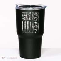 Funny Qr Scan Me President 4547 Trump Dancing Code Tumbler thumb 0