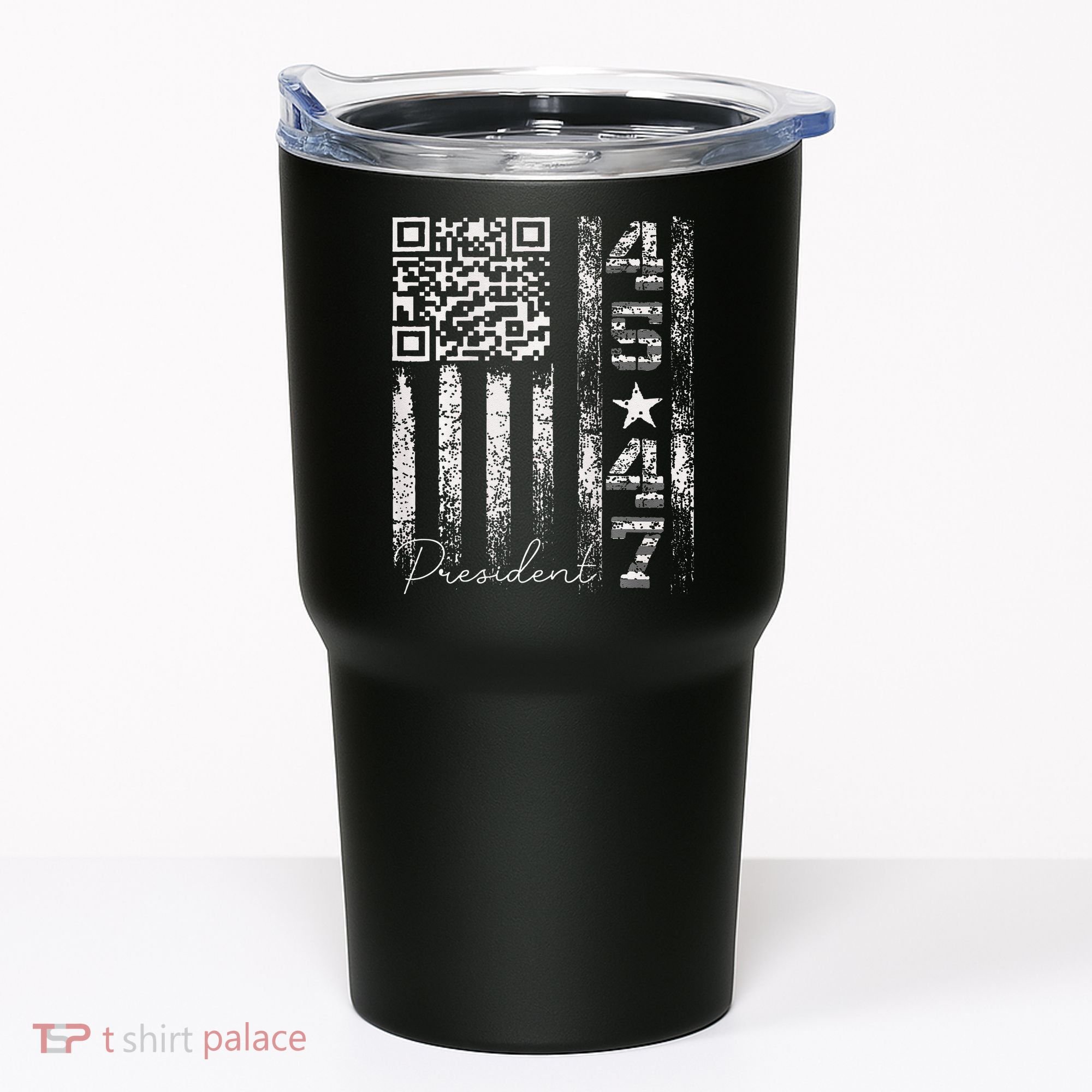 Funny Qr Scan Me President 4547 Trump Dancing Code Tumbler