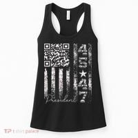 Funny Qr Scan Me President 4547 Trump Dancing Code Women's Tank Top thumb 0