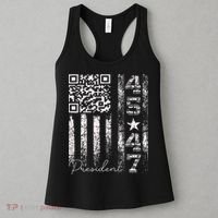 Funny Qr Scan Me President 4547 Trump Dancing Code Women's Tank Top thumb 3