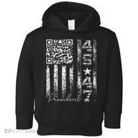 Funny Qr Scan Me President 4547 Trump Dancing Code Toddler Hoodie thumb 0