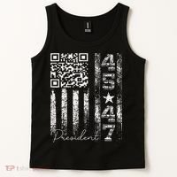 Funny Qr Scan Me President 4547 Trump Dancing Code Tank Top thumb 2