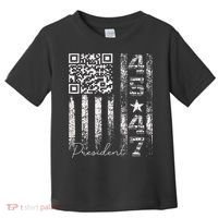 Funny Qr Scan Me President 4547 Trump Dancing Code Toddler T-Shirt thumb 0