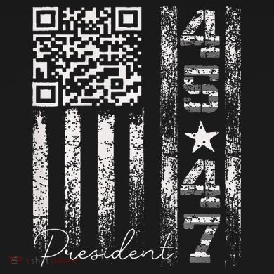 Funny Qr Scan Me President 4547 Trump Dancing Code Toddler T-Shirt