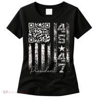 Funny Qr Scan Me President 4547 Trump Dancing Code Women's T-Shirt thumb 0