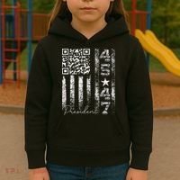 Funny Qr Scan Me President 4547 Trump Dancing Code Kids Hoodie thumb 3