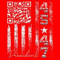 Funny Qr Scan Me President 4547 Trump Dancing Code Santa Hat thumb 1