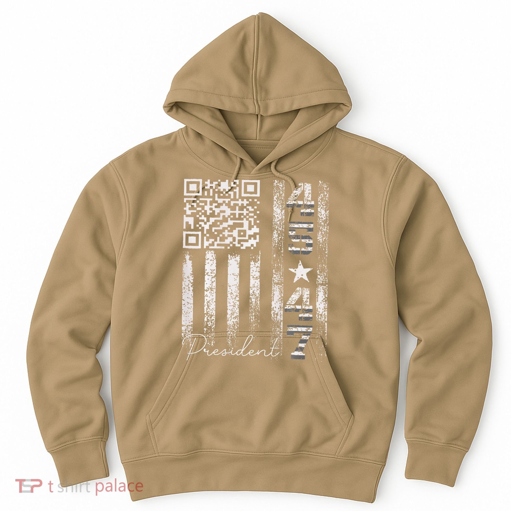 Funny Qr Scan Me President 4547 Trump Dancing Code Hoodie