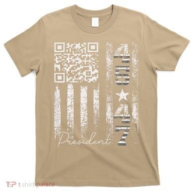 Funny Qr Scan Me President 4547 Trump Dancing Code T-Shirt