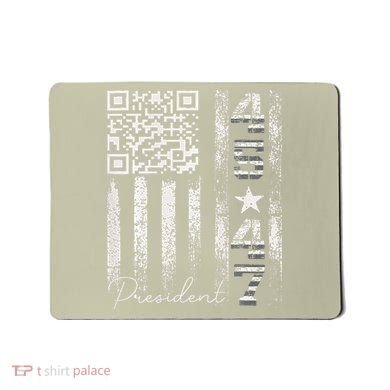 Funny Qr Scan Me President 4547 Trump Dancing Code Mousepad