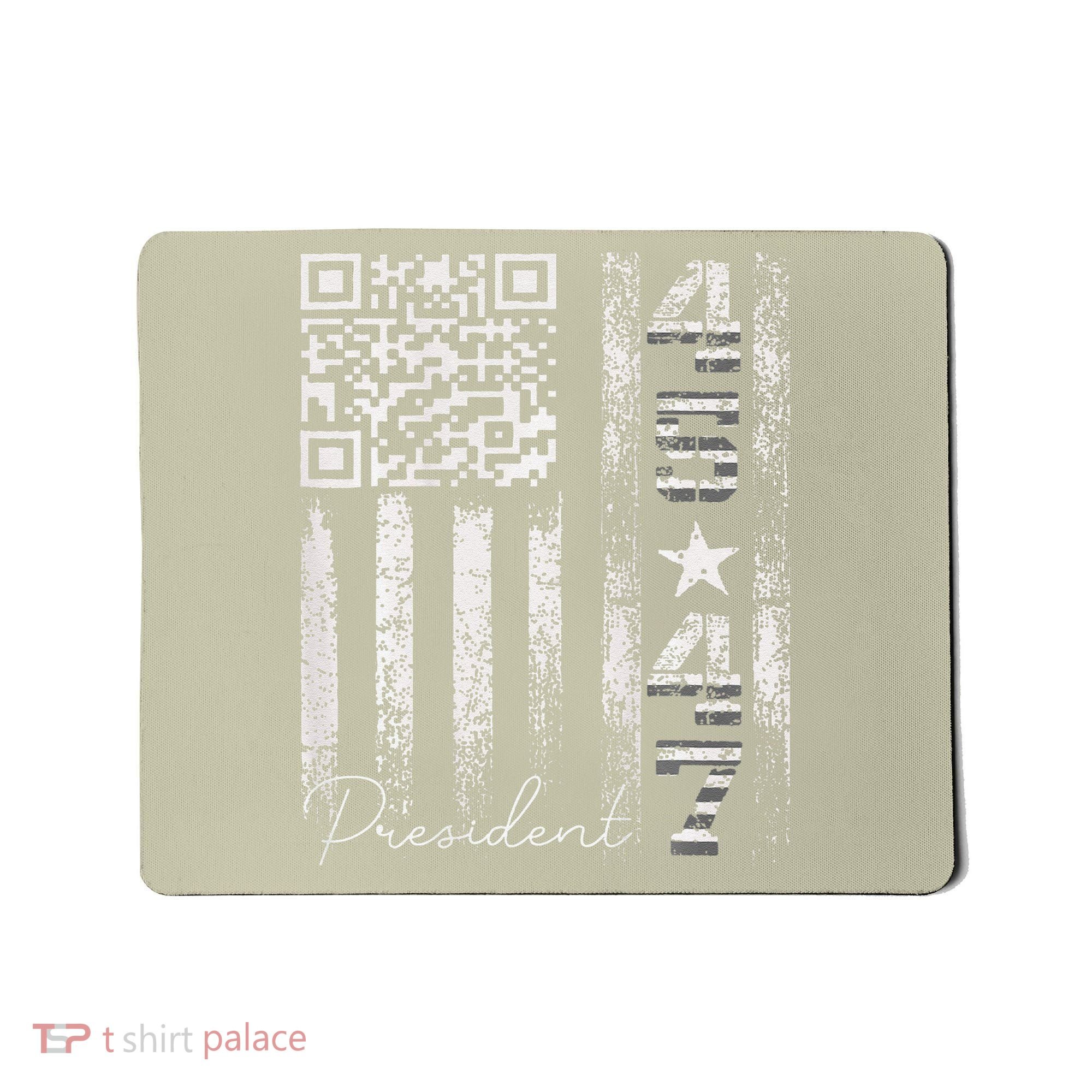 Funny Qr Scan Me President 4547 Trump Dancing Code Mousepad