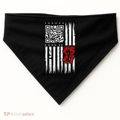 Funny Qr Scan Code Jokes Humor Hidden Message Sarcastic USA-Made Doggie Bandana