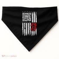 Funny Qr Scan Code Jokes Humor Hidden Message Sarcastic USA-Made Doggie Bandana thumb 0