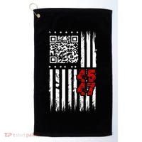 Funny Qr Scan Code Jokes Humor Hidden Message Sarcastic Golf Towel thumb 0