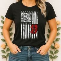 Funny Qr Scan Code Jokes Humor Hidden Message Sarcastic Women's T-Shirt thumb 2