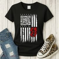 Funny Qr Scan Code Jokes Humor Hidden Message Sarcastic Women's T-Shirt thumb 3