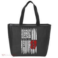 Funny Qr Scan Code Jokes Humor Hidden Message Sarcastic Tote Bag thumb 0