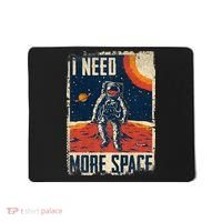 Funny Quote Space Man Astronaut Retro I Need More Space Mousepad thumb 0