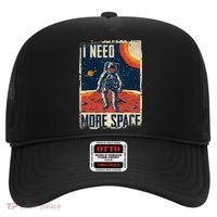 Funny Quote Space Man Astronaut Retro I Need More Space Hat thumb 0